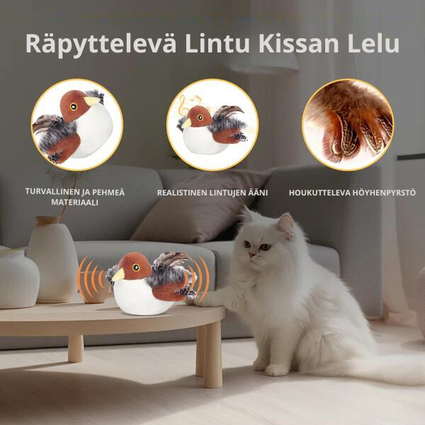 Räpyttelevä Lintu Kissan Lelu